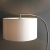 Lampa podłogowa łukowa biała z chromem 72388 z serii Josephine - Endon Lighting