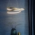 Lampa wisząca LED złota okrągła 55cm 72479 z serii Scribble - Endon Lighting
