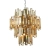 Lampa wisząca kryształowa złota 12-punktowa 72744 z serii VIVIANA - Endon Lighting