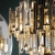 Lampa wisząca kryształowa złota 12-punktowa 72744 z serii VIVIANA - Endon Lighting