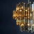 Lampa wisząca kryształowa złota 15-punktowa 72746 z serii Viviana - Endon Lighting