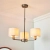 Lampa wisząca 3-punktowa metalowa z białymi abażurami 73016 z serii Daley - Endon Lighting