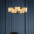 Lampa wisząca 5-punktowa brązowa z białymi abażurami 73017 z serii Daley - Endon Lighting