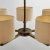 Lampa wisząca 5-punktowa brązowa z białymi abażurami 73017 z serii Daley - Endon Lighting