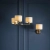 Kinkiet metalowy brązowy z białym abażurem 73018 z serii Daley - Endon Lighting