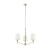 Lampa wisząca mosiężna 3-punktowa z białymi abażurami 73411 z serii ORTONA - Endon Lighting
