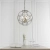 Lampa wisząca szklana kula mosiężna 3-punktowa 73560 z serii Miele - Endon Lighting