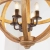 Lampa wisząca drewniana kulista 4-punktowa 73575 z serii Toba - Endon Lighting