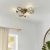 Lampa sufitowa mosiężna 3-punktowa z metalowymi kloszami 73758 z serii Aherne - Endon Lighting