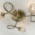 Lampa sufitowa mosiężna 3-punktowa z metalowymi kloszami 73758 z serii Aherne - Endon Lighting