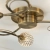 Lampa sufitowa mosiężna 3-punktowa z metalowymi kloszami 73758 z serii Aherne - Endon Lighting