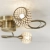 Lampa sufitowa mosiężna 3-punktowa z metalowymi kloszami 73758 z serii Aherne - Endon Lighting