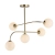 Lampa sufitowa mosiężna 5-punktowa z kulistymi kloszami 75939 z serii Otto - Endon Lighting