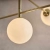 Lampa sufitowa mosiężna 5-punktowa z kulistymi kloszami 75939 z serii Otto - Endon Lighting