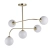 Lampa sufitowa mosiężna 5-punktowa z kulistymi kloszami 75939 z serii Otto - Endon Lighting