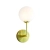 Kinkiet mosiężny z białą kulą 75960 z serii Otto - Endon Lighting