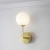 Kinkiet mosiężny z białą kulą 75960 z serii Otto - Endon Lighting