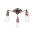 Lampa sufitowa metalowa miedziana 3-punktowa 76124 z serii HAL - Endon Lighting