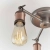 Lampa sufitowa metalowa miedziana 3-punktowa 76124 z serii HAL - Endon Lighting