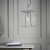 Lampa wisząca szklana srebrna 1-punktowa 76225 z serii HURST - Endon Lighting