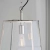 Lampa wisząca szklana srebrna 1-punktowa 76225 z serii HURST - Endon Lighting
