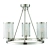 Lampa sufitowa srebrna metalowa 3-punktowa 76261 z serii Easton - Endon Lighting