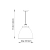 Lampa wisząca metalowa szara z mosiądzem 76327 z serii Franklin - Endon Lighting