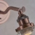 Kinkiet miedziany metalowy ze szklanym kloszem 76334 z serii Hansen - Endon Lighting