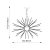 Lampa wisząca chromowana 9-punktowa 62cm 76350 z serii LENA - Endon Lighting
