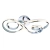 Plafon LED chromowany nowoczesny 67cm 76393 z serii ARIA - Endon Lighting