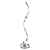 Lampa podłogowa LED chromowana spiralna 121cm 76395 z serii ARIA - Endon Lighting