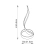 Lampa stołowa LED chromowana spiralna 45cm 76412 z serii Aria - Endon Lighting