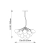 Lampa wisząca opalizująca 6-punktowa 65cm 76450 z serii Infinity - Endon Lighting