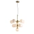 Lampa wisząca złota 11-punktowa z białymi kulami 76500 z serii OSCAR - Endon Lighting