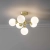 Lampa sufitowa złota 6-punktowa z białymi kulami 76501 z serii Oscar - Endon Lighting