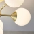 Lampa sufitowa złota 6-punktowa z białymi kulami 76501 z serii Oscar - Endon Lighting