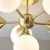 Lampa sufitowa złota 6-punktowa z białymi kulami 76501 z serii Oscar - Endon Lighting