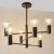 Lampa sufitowa metalowa czarna 6-punktowa 76502 z serii Studio - Endon Lighting