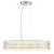 Lampa wisząca owalna kryształowa chromowana 67cm 76514 z serii Verina - Endon Lighting