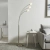 Lampa podłogowa metalowa srebrna 3-punktowa 76567 z serii Jaspa - Endon Lighting