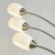 Lampa podłogowa metalowa srebrna 3-punktowa 76567 z serii Jaspa - Endon Lighting