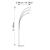 Lampa podłogowa metalowa srebrna 3-punktowa 76567 z serii Jaspa - Endon Lighting