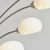 Lampa podłogowa metalowa srebrna 5-punktowa 76568 z serii JASPA - Endon Lighting