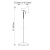 Lampa podłogowa metalowa mosiężna 161cm 76605 z serii AMALFI - Endon Lighting