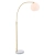 Lampa podłogowa złota łukowa z kulistym kloszem 76613 z serii Otto - Endon Lighting