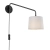 Kinkiet metalowy czarny z szarym abażurem 79500 z serii Carlson - Endon Lighting