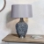 Lampa stołowa ceramiczna szaro-niebieska z abażurem 79842 z serii Ilsa - Endon Lighting