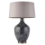 Lampa stołowa ceramiczna szaro-niebieska z abażurem 79842 z serii Ilsa - Endon Lighting