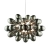 Lampa wisząca metalowa czarna 8-punktowa 72cm 80124 z serii Infinity - Endon Lighting