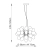 Lampa wisząca metalowa czarna 8-punktowa 72cm 80124 z serii Infinity - Endon Lighting